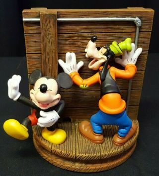 Disney Haunted Mansion Mickey Donald Goofy Sculpture Spinner Lonesome Ghost