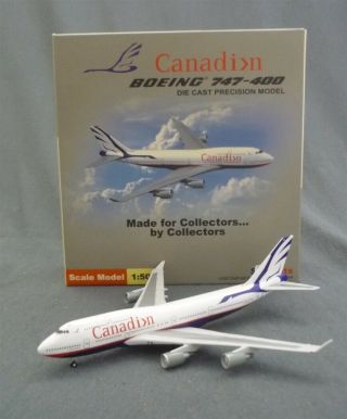 Star Jets Canadian Air Boeing 747 - 400 1:500 Scale Die Cast Airliner Model Jet