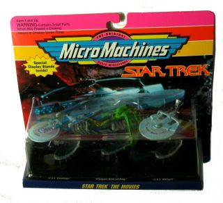 Star Trek Error - 1993 Galoob Micro Machines The Movies Set Of 3 - Nx Error