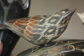 - Carved Horn Collectible 2 Carved Birds on Carved Horn/Artist Bud Hlakk 7
