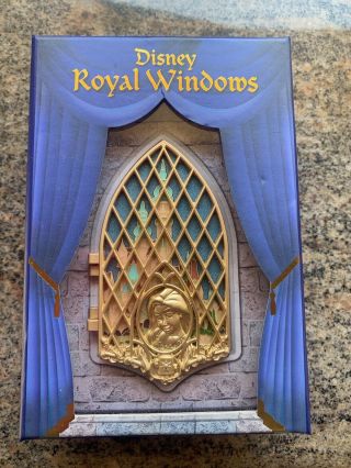 Disney Wdi Royal Windows Tangled Princess Rapunzel Castle Le 300 Jumbo Pin