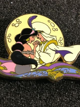 Disney Pin Princess Jasmine Prince Ali Aladdin Magic Carpet Full Moon Le 250