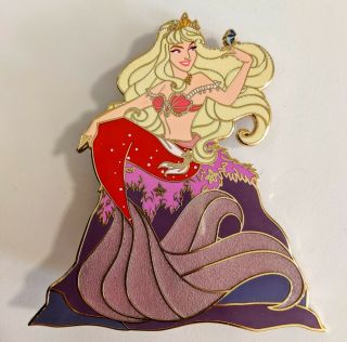 Disney Aurora Briar Rose Sleeping Beauty Pink Mermaid Fantasy Pin Le