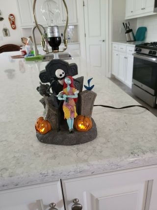Nightmare Before Christmas Jack & Sally Figural Lamp Disney Direc
