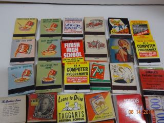 45 Vintage Matchbooks Matches Advertising 50 ' 60 ' s Tobacco Hunt ' s Camel Pepsi 2