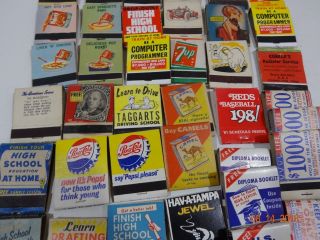 45 Vintage Matchbooks Matches Advertising 50 ' 60 ' s Tobacco Hunt ' s Camel Pepsi 3