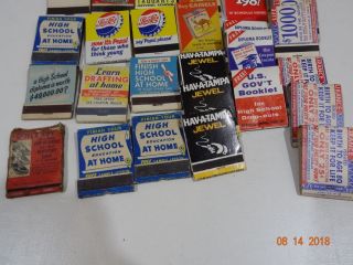 45 Vintage Matchbooks Matches Advertising 50 ' 60 ' s Tobacco Hunt ' s Camel Pepsi 4