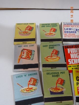 45 Vintage Matchbooks Matches Advertising 50 ' 60 ' s Tobacco Hunt ' s Camel Pepsi 5