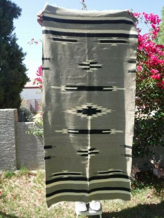 Vintage Chimayo Mexico Fine Wool Native American Weaving Blanket Shawl