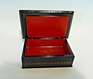 Vintage Estate Signed Hand Painted Russian Lacquer Box 3