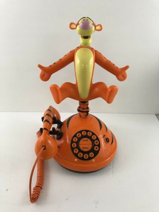Winnie The Pooh - Tigger Animated Talking Singing Collectible Telephone Disney
