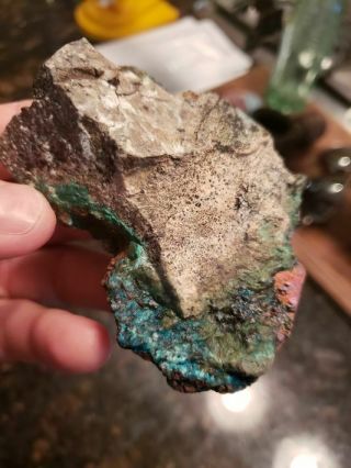 Awesome Copper & Cuprite & Chrysocolla From Boundbrook Jersey Nj