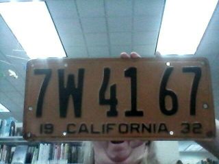 1932 California License Plate