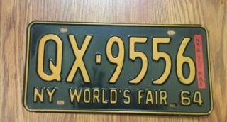 1964 York Ny Worlds Fair License Plate