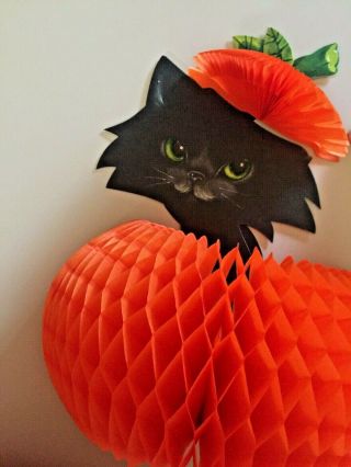 Cat and Pumpkin Vintage Halloween Hallmark Centerpiece 2