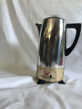 Vintage Flavoramic 8 Cup Electric Percolator Coffee Pot With Cord