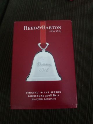 Reed Barton Ringing In The Season Christmas 2018 Bell Ornament -