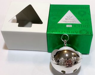 Wallace Silversmith 2001 Christmas Sleigh Bell Ornament