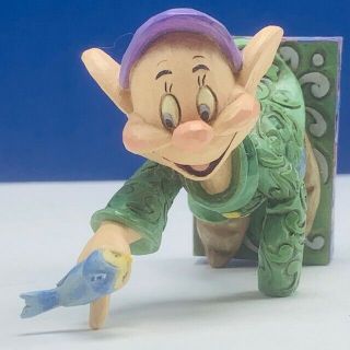 Jim Shore Snow White seven dwarfs figurine Dopey bluebird 0409CI disney showcase 2