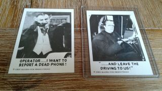 1964 The Munsters Trading Cards 44 And 68 Leaf Brand