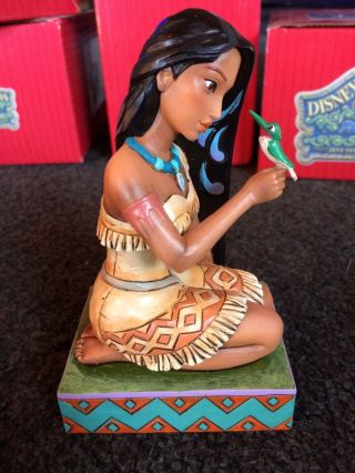 Disney Traditions Jim Shore Figurine Pocahontas With Flit W/box