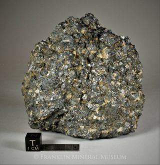 Granular Franklinite With Calcite - Franklin,  Nj