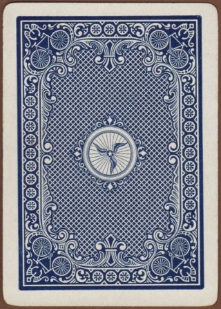 Playing Cards 1 Single Swap Card Old Antique Wide Uspc Bicycle No.  61 Racer No.  1