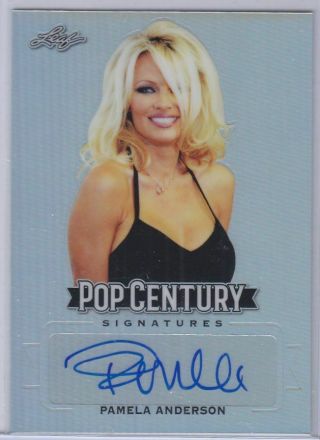 2019 Leaf Metal Pop Century Pamela Anderson Signatures Autograph Card
