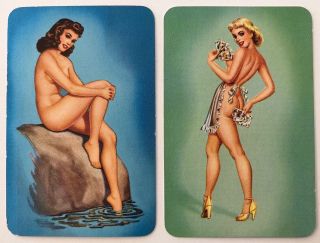 Vintage Swap/playing Cards - Pin - Up Girls / Ladies