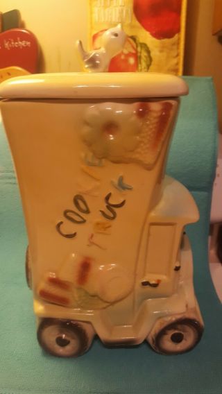 1950s Abco American Bisque Cookie Jar Truck Usa 744