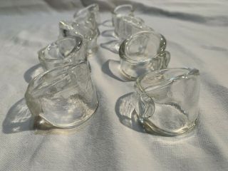 SIMON PIERCE Hand Crafted Glass ASCUTNEY Napkin Rings Set of 10 3