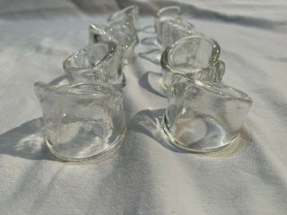 SIMON PIERCE Hand Crafted Glass ASCUTNEY Napkin Rings Set of 10 4