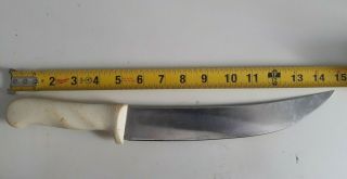 Vintage Lamson 10s81 - 10 10 " Blade Scimitar Butcher Knife Made In Usa15 " Long