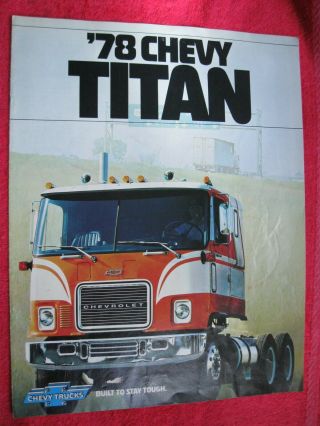 1977 Chevy Chevrolet Titan Semi Truck Brochure