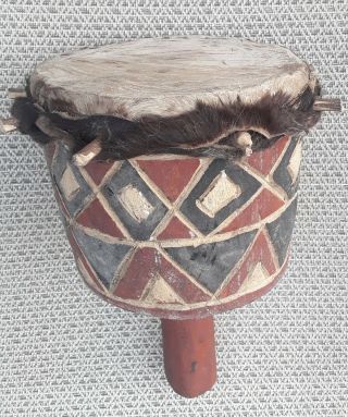 Authentic Native American Drum Ox Hide 5 1/2 " Round
