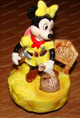 Cowgirl Minnie Mouse (walt Disney Characters By Schmid) Revolving Music Box
