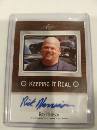 2012 Leaf Pop Century Keeping It Real Kr - Rh2 Rick Harrison Auto Card 0af
