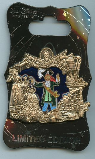 Disney D23 Expo Wdi Pirates Of The Caribbean Auctioneer Stained Glass Le 300 Pin