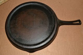 Vtg Early Antique Wagner Ware Sidney 0 Cast Iron Fat Fryer Griddle 1102 - A