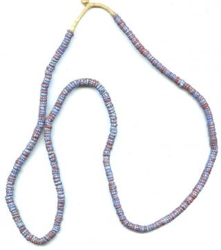 Indian Artifacts - Fine Strand Chevron Disc Beads