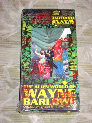 1994 Wayne Barlowe Alien World Card Box 48 Packs Fantasy Art Prism