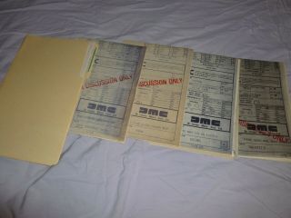 4 Delorean Blueprints & Interesting File - From Historic Internal Company Files
