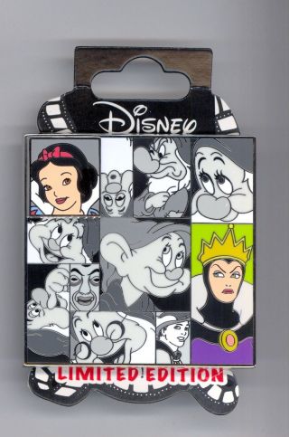 Dsf Disney Snow White & 7 Dwarfs Evil Queen Grumpy Dopey Prince Slave Block Pin