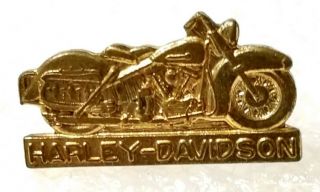 3/4 " Vintage 1940s - 1960s Harley Davidson Motorcycle Pin Rare & Unique Pinback
