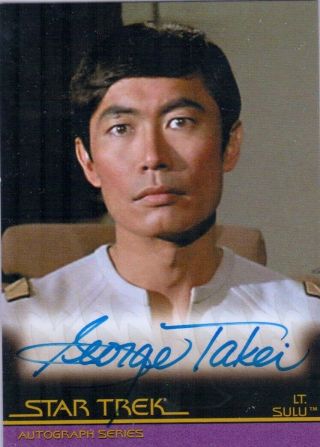 Complete Movies Autograph Card A20 George Takei As Sulu (2 Case Incentive)