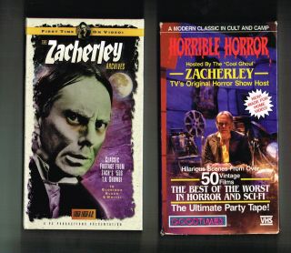Zacherley Archives & Horrible Horror 2 Vhs Tapes Tv Horror Host Ny Pa Roland