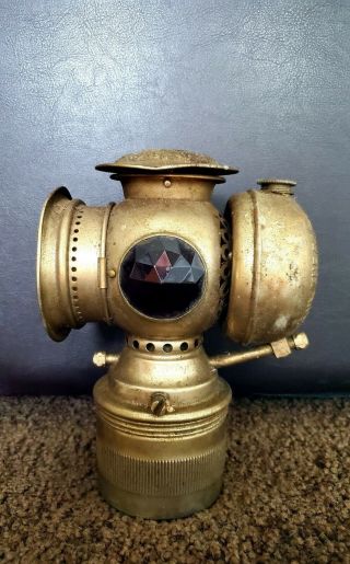 Solar Antique Bicycle Lantern By Badger Brass Mfg Co.