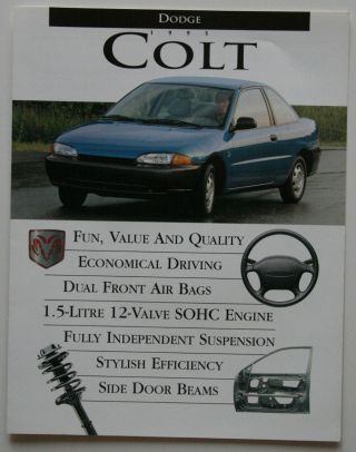 Dodge Colt 1995 Dealer Brochure - English - Canada - St501000918