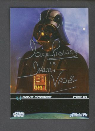 2008 Official Pix Star Wars Fan Days 3 Dave Prowse Auto