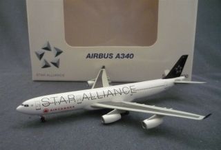 Air Canada Star Alliance - Airbus A340 - 300 1:400 Scale Die Cast Airline Model